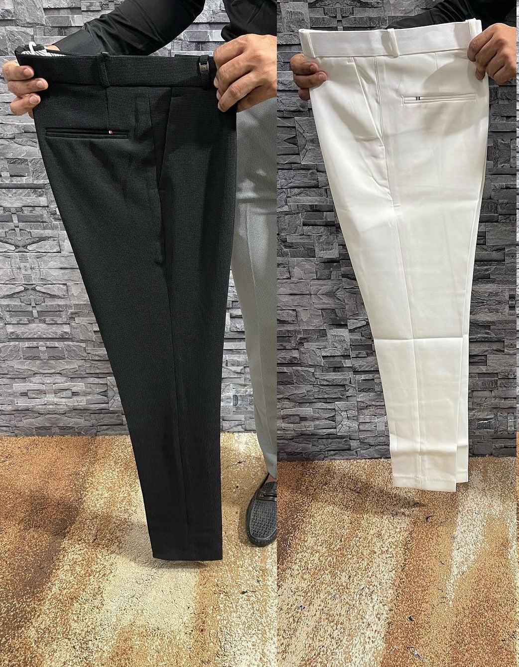 Pant and Pant Combo 5 (Black Pant and White Pant)