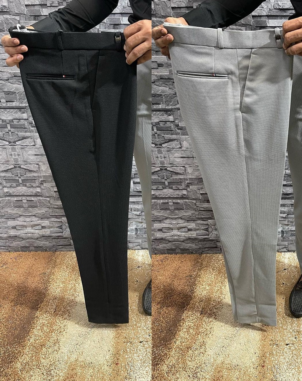 Pant and Pant Combo 3 (Black Pant and Lite Grey Pant)